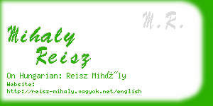 mihaly reisz business card